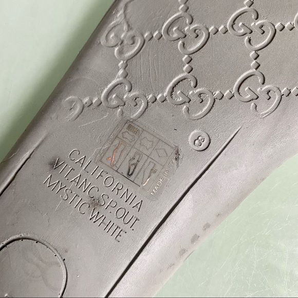 GUCCI MENS GG CANVAS & LEATHER CALIFORNIA LOW TOP SNEAKERS - Picture 8 of 9